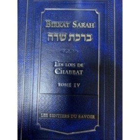 Birkat Sarah - Les Lois De Chabbat - Tome 4