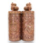 Étui pour Sefer Torah modèle Ménorah, Fleurs, Magen David, Hachem