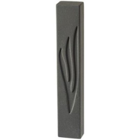 Mezouzah "Ciment Béton" large, teinte noire, 15 cm